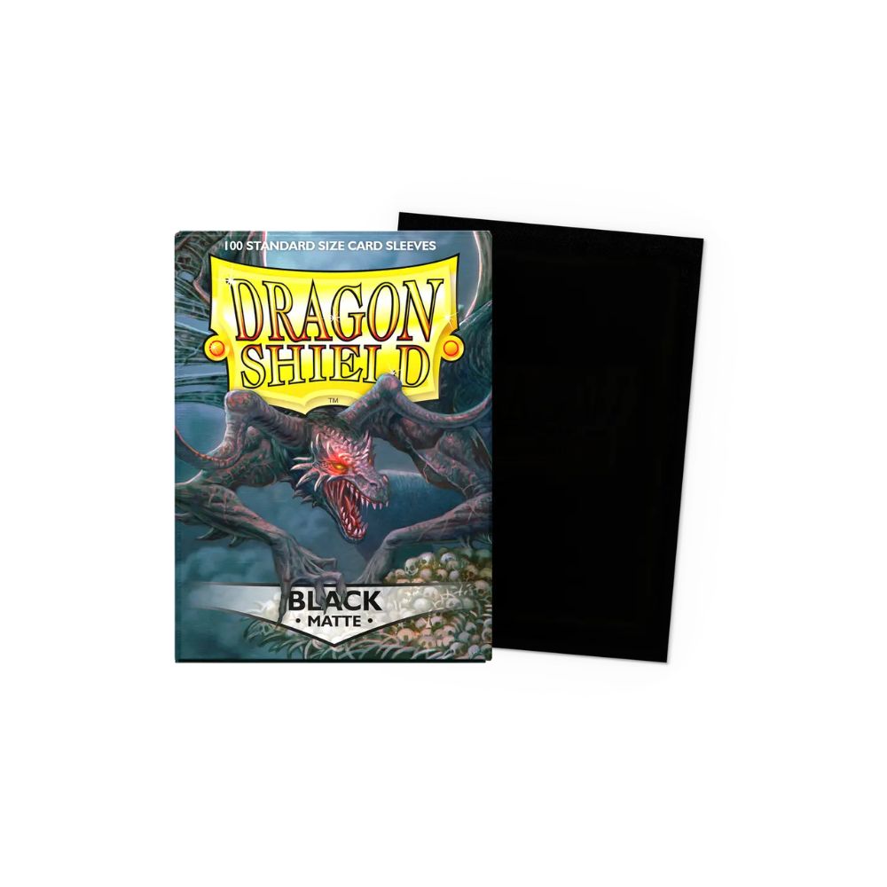 Dragon Shield Matte Black Sleeves 100ct