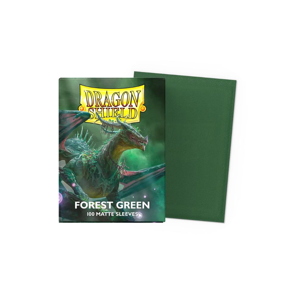 Dragon Shield Matte Forest Green Sleeves 100ct